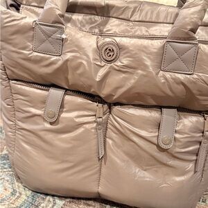 Joan & David Taupe Tote Bag